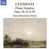 Tanya Bannister 클레멘티: 피아노 소나타 1, 2번, E플랫 장조 (Clementi: Piano Sonatas Op.50 No.1, Op.34 No.2, Op.41)