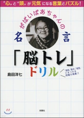 がばいばあちゃんの名言「腦トレ」ドリル