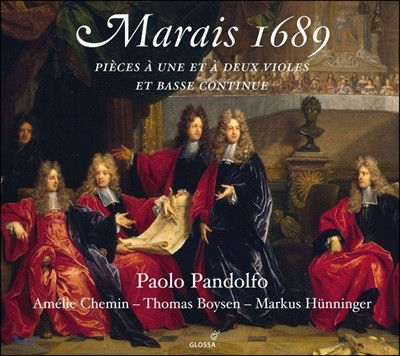 Paolo Pandolfo 마랭 마레: '1689년' 한 대와 두 대의 비올을 위한 작품집 - 파올로 판돌포 (Marin Marais 1689: Pieces for One & Two Viols & Bass Continuo)