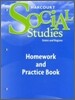 Harcourt Social Studies Grade 4 States and Regions : Homework and Practice Book
