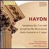 Harry Christophers 하이든: 바이올린 협주곡, 교향곡 7번 '점심', 83번 '암탉' (Haydn: Symphonies 'Le Midi', 'La Poule', Violin Concerto) 헨델과 하이든 소사이어티