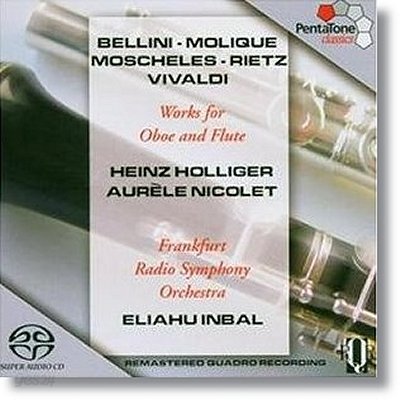 Heinz Holliger 오보에 협주곡집 : 벨리니 밀리크, 모쉘레, 비발디 외 - 하인츠 홀리거, 이무지치 (Works For Oboe And Flute)