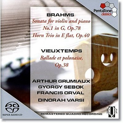 Arthur Grumiaux 브람스: 바이올린 소나타 1번 (Brahms: Violin Sonata / Vieuxtemps)