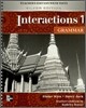Interactions 1 Grammar : Teacher's Edition with Tests (Silver Edition)