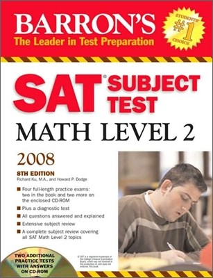 Barron&#39;s SAT Subject Test Math Level 2 2008 with CD-Rom