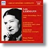 Lotte Lehmann 슈만: 시인의 사랑, 여인의 사랑과 생애 / 슈베르트: 겨울 나그네 (발췌) (Schumann: Frauenliebe und Leben, Dichterliebe / Schubert: Winterreise - excerpts)