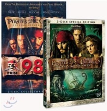 캐리비안의 해적 1+2 박스세트 : 4DIsc
