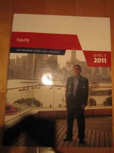 Equity. CFA Program Curriculum. Level II 2011 (Volume 4) 