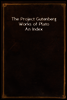 The Project Gutenberg Works of Plato