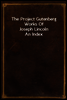 The Project Gutenberg Works Of Joseph Lincoln