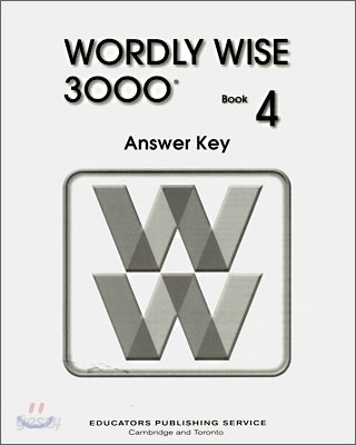 Wordly Wise 3000 : Book 4 Answer Key (2nd Edition)