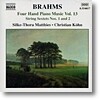 브람스: 네 손을 위한 피아노 음악 13집 (Brahms: Four Hand Piano Music, Volume 13)