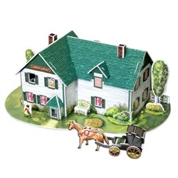 [스콜라스 본사직영] 빨강머리 앤의 집 그린게이블즈 입체퍼즐 만들기 교구