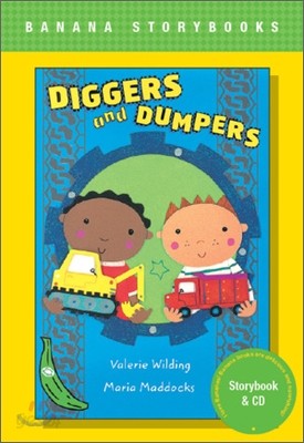 Banana Storybook Green L4 : Diggers and Dumpers (Book &amp; CD)