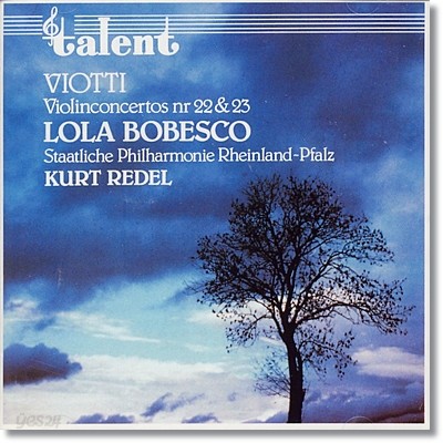 Lola Bobesco 비오티 : 바이올린 협주곡 22번, 23번 (Viotti : Violin Concerto no.22 no.23)