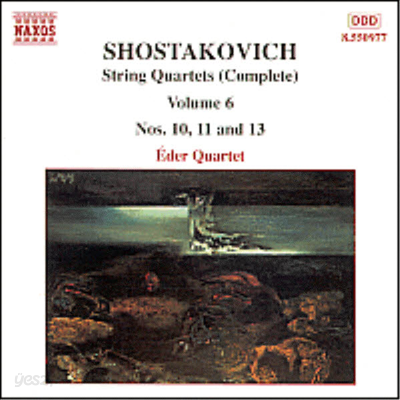 쇼스타코비치 : 현악 사중주 (Shostakovich : String Quartets Vol.6 - No.10 Op.118, No.11 Op.122, No.13 Op.138)(CD) - Eder Quartet