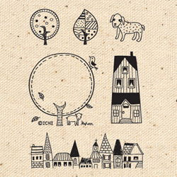 New Small Village stamp set
