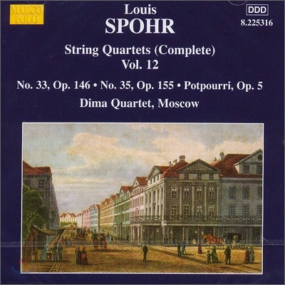 Moscow Dima Quartet 슈포어: 현악사중주 33, 35번 포프리 1번 (Louis Spohr: String Quartets Op.146, Op.155, Potpourri Op.5) 