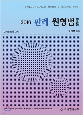 2016 판례 원형법 총론