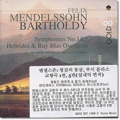 Members of the Leipzig String Quartet 멘델스존: 교향곡 1,5번, 핑갈의 동굴, 루이 블라스 [실내악 편곡] (Mendelssohn: Orchestral Works)