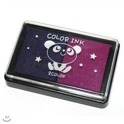 큐티 컬러 잉크패드 스탬프패드 2color-진청보라