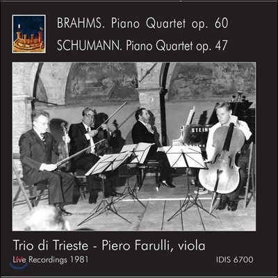 Trio di Trieste 브람스 / 슈만: 피아노 사중주 (Brahmas: Piano Quartet op. 60 / Schumann: Pino Quartet op. 47) 트리오 디 트리에스테, 피에로 파룰리