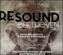Martin Haselbock 리사운드 베토벤 3집 - 에그몬트 부수 음악 [독일어, 영어 버전] (Re-Sound Beethoven Vol.3: Egmont Incidental Music, Op. 84) 마르틴 하젤뵈크, 존 말코비치