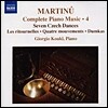 Giorgio Koukl 마르티누: 피아노 작품집 4집 - 7개의 체코 춤곡 외 (Bohuslav Martinu: Complete Piano Music Vol.4)