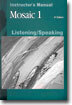 Mosaic 1 Listening/Speaking : Instructor's Manual