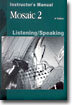 Mosaic 2 Listening/Speaking : Instructor's Manual