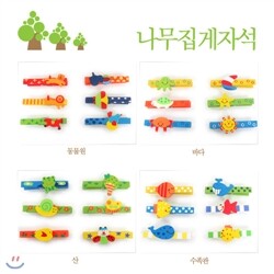 [Grin] 나무집게자석 -inf- 자석집게-캐릭터집게