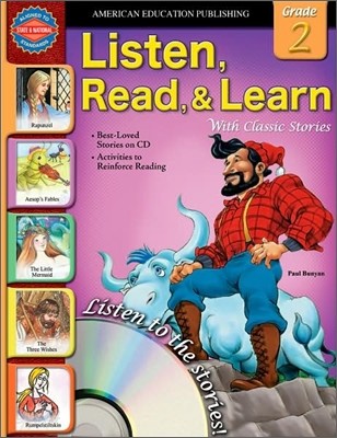 Listen, Read, and Learn With Classic Stories, Grade 2 (Book+CD)