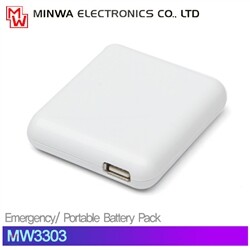 [★전국무료배송★퓨전FnC★]MINWA 3303 휴대용 USB 배터리팩 / 비상용 파워 / 여행 필수품