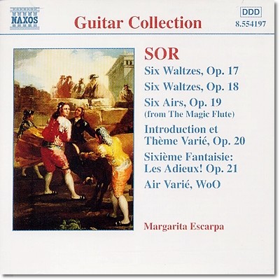 Margarita Escarpa 소르: 기타 독주집 - 왈츠, 서곡과 변주곡 등 (Fernando Sor: Waltzes, Airs, Variations & other works for solo guitar)