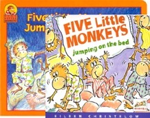 [노부영]Five Little Monkeys Jumping on the Bed (Board Book & CD Set)