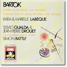 Katia &amp; Marielle Labeque, Simon Rattle - Bartok : Concerto for Two Pianos (수입/cdc7474462)