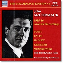 존 맥코맥: 에디션 6집 - 1915~16년 어쿠스틱 녹음 (john McCormack: Edition Vol. 6 - The Acoustic Recordings 1915/16)