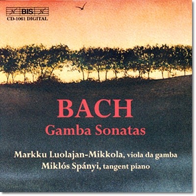 Markku Luolajan-Mikkola 바흐: 비올라 다 감바 소나타 - 마르쿠 루올라얀 미콜라 (Bach: Sonatas For Viola Da Gamba BWV 1027 1028 1029 1030a)