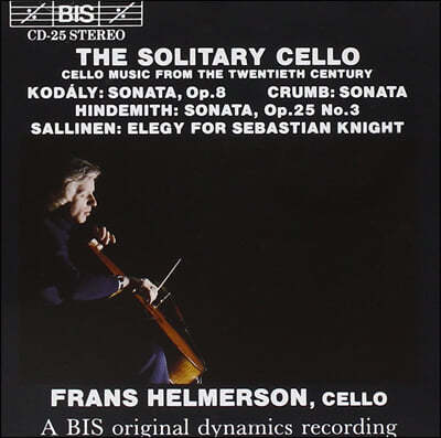 Frans Helmerson 코다이 / 크룸브 / 힌데미트 / 살리넨 - 첼로 독주집 (The Solitary Cello - Koday / Crumb / Hindemith / Sallinen) 