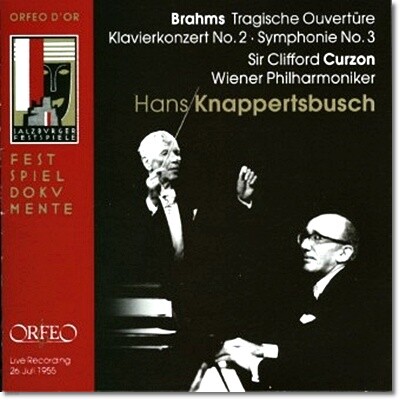 Hans Knappertsbusch / Clifford Curzon 브람스: 비극적 서곡, 피아노 협주곡 2번, 교향곡 3번 (Brahms: Symphony No. 3 & Piano Concerto No. 2)