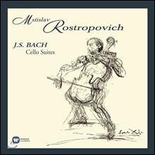 Mstislav Rostropovich 바흐: 무반주 첼로 모음곡 1-6번 전곡집 - 로스트로포비치 (J.S. Bach: Cello Suites BWV1007-1012) [4LP]