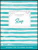 Adult Coloring Journal: Sleep (Butterfly Illustrations, Turquoise Stripes)