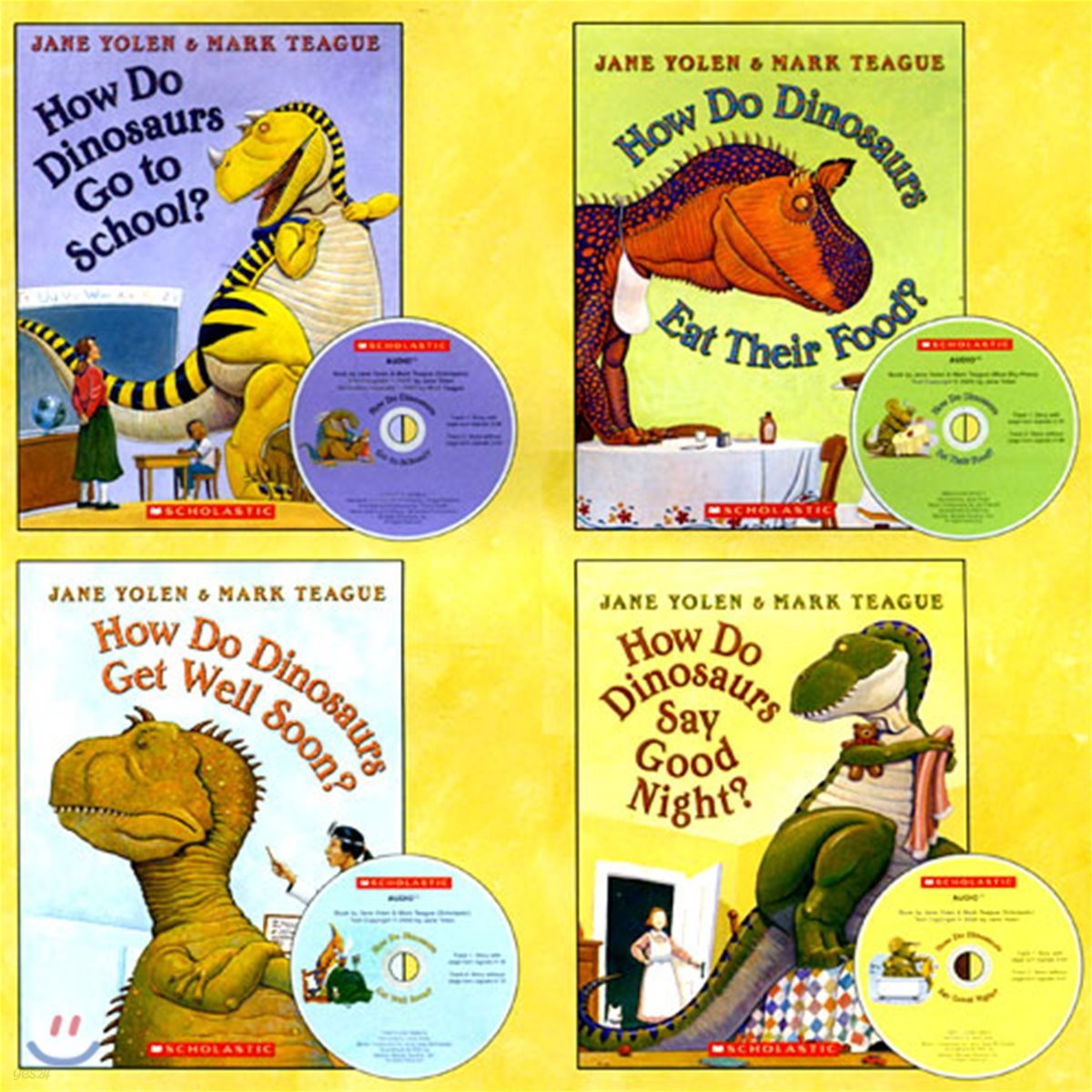 How Do Dinosaurs? Collection 4 Books and 4 CD