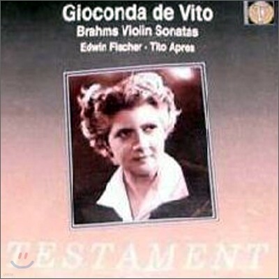 Gioconda de Vito 브람스: 바이올린 소나타 전곡집 (Brahms: Violin Sonatas Nos. 1-3)