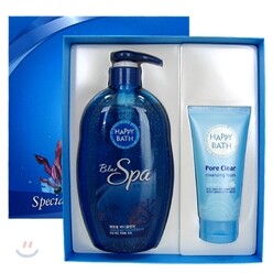 해피바스 블루 스파 에센셜 바디클렌저(바블바스 겸용) 630g 기획세트[포어 클리어 폼 120ml 내장증정]