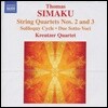 Kreuzter Quartet 토마스 시마쿠: 현악사중주 2, 3번 (Thomas Simaku: String Quartets Nos. 2, 3)