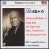 Leonard Slatkin 르로이 앤더슨: 썰매타기, 타이프라이터 (Leroy Anderson:Orchestral Works Volume 3)