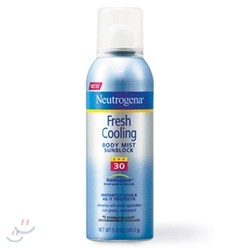 뉴트로지나 후레쉬 쿨링 바디 미스트 선블럭 SPF 30 PA+++