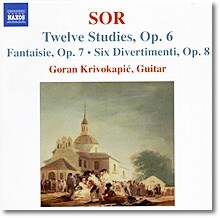 Goran Krivokapic 소르: 12개의 연습곡, 서주와 모차르트 주제의 변주곡, 환상곡 외 (Fernando Sor: Twelve Studies Op.6, Six Divertimenti Op.8, Fantaisie Op.7)