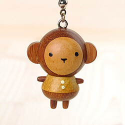 나무인형책갈피BooKiss-원숭이